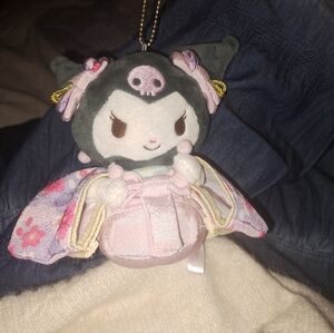 Sanrio Rare Kuromi Plush Keychain